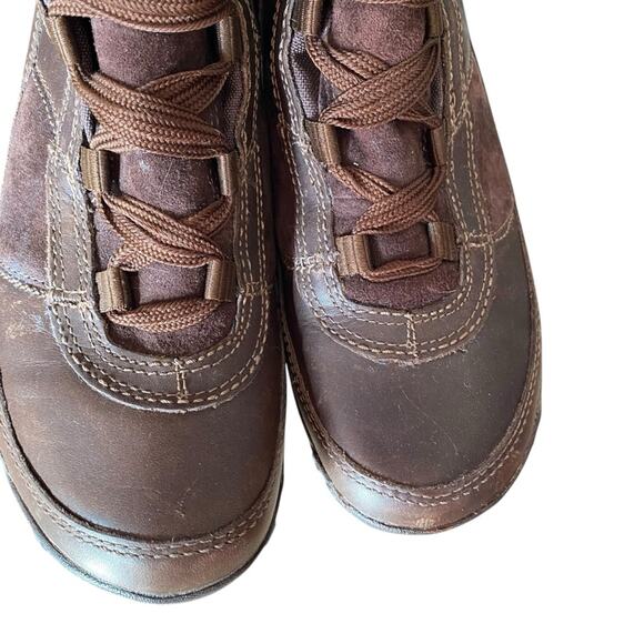 Merrell Prevoz Waterproof Brown Leather Fur Lace Zip Boots size 8.5 - Picture 5 of 15